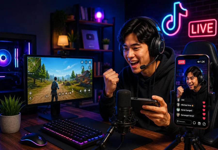 Cara Live Streaming Game Di TikTok Dengan Mudah